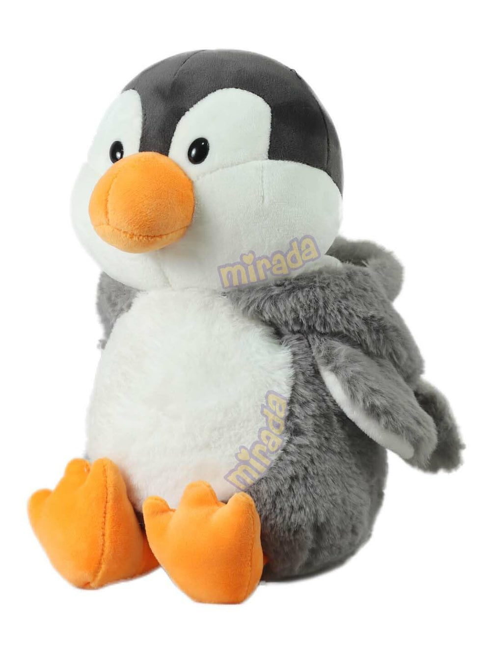 Mirada Super Soft Hoodie Penguin Soft Grey 25CM
