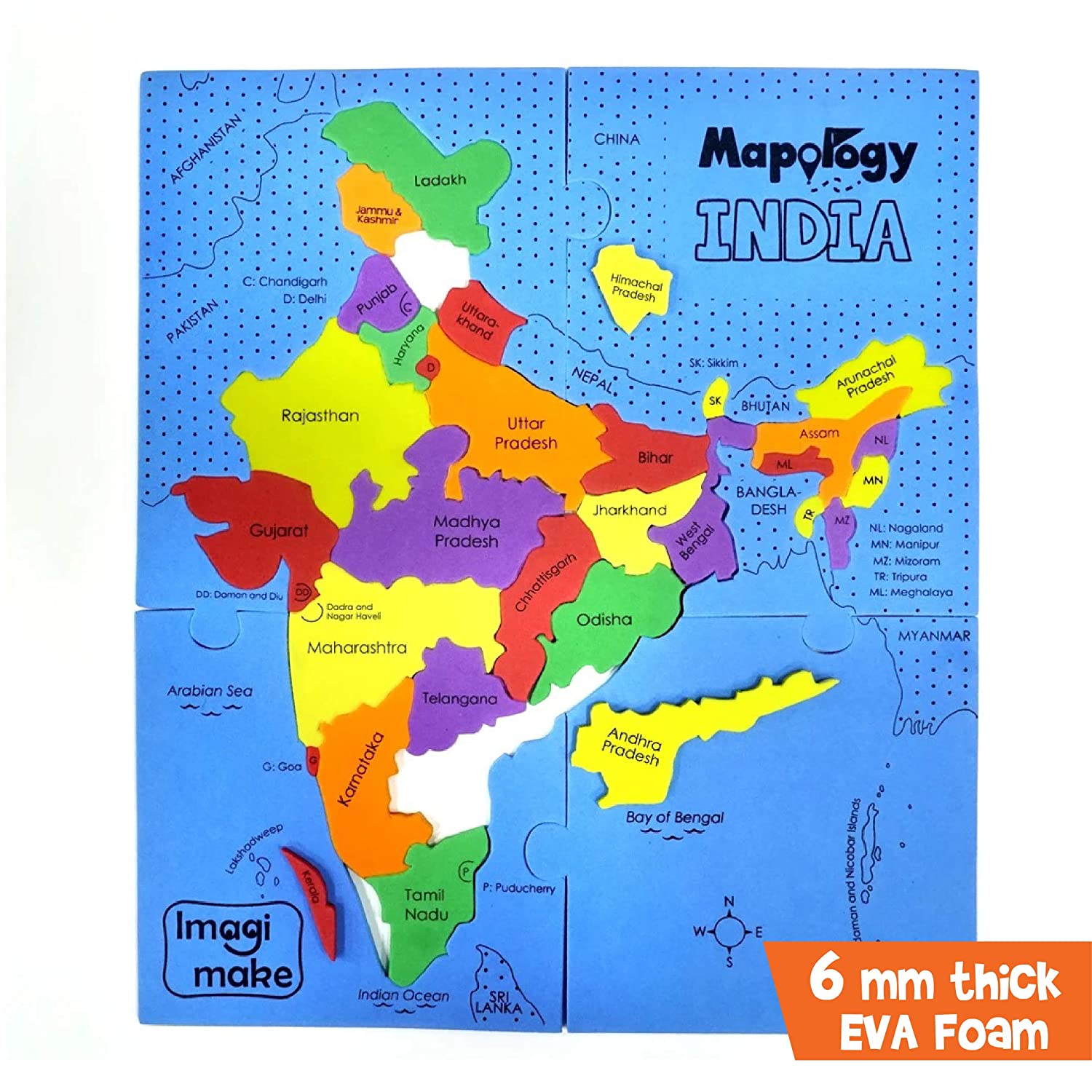 Imagimake Mapology State Of India Map Puzzle