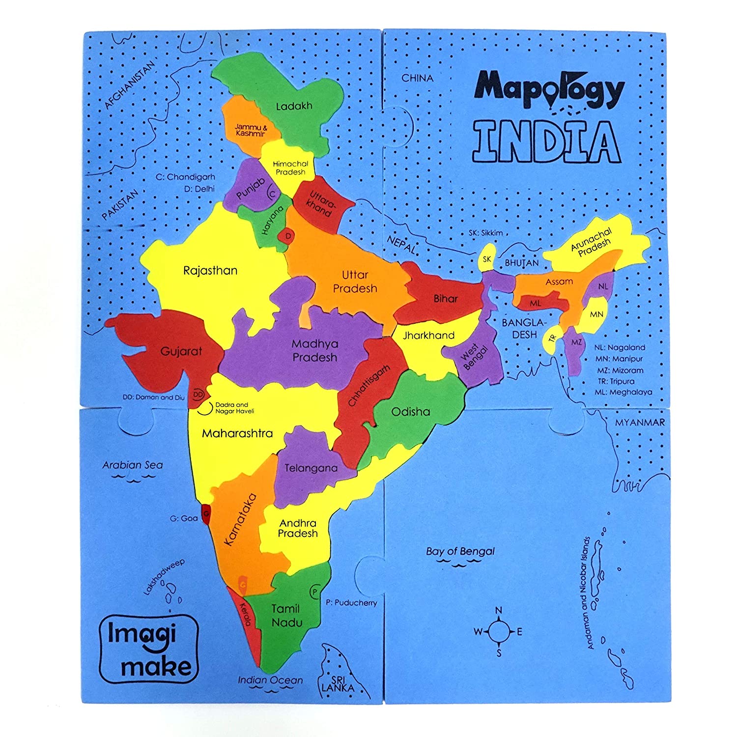 Imagimake Mapology State Of India Map Puzzle