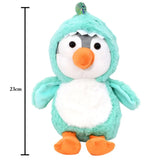 Mirada Turquoise Dinosaur Cute Plush Hoodie Penguin
