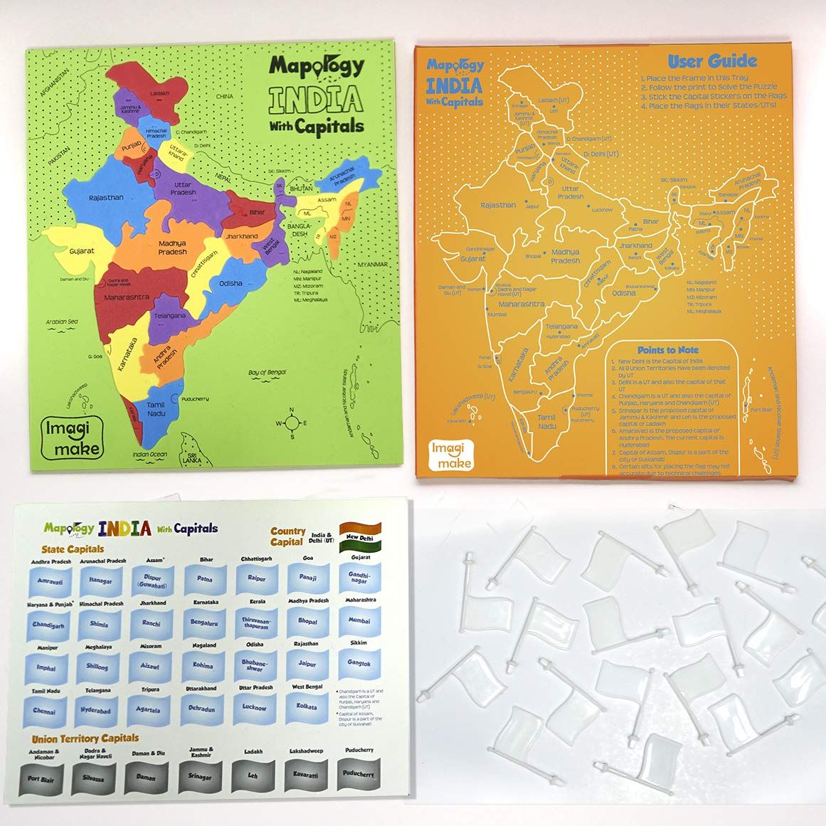 Imagimake Mapology India With Capitals