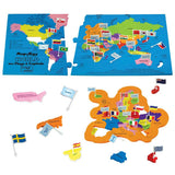 Mapology World With Capitals And Flags
