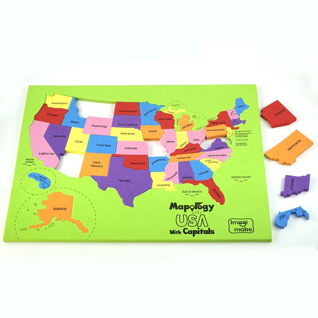 Imagimake Mapology USA with Capitals