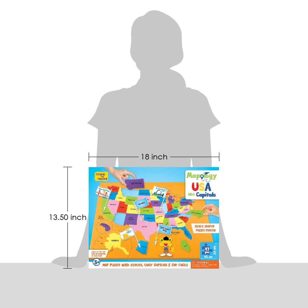 Imagimake Mapology USA with Capitals