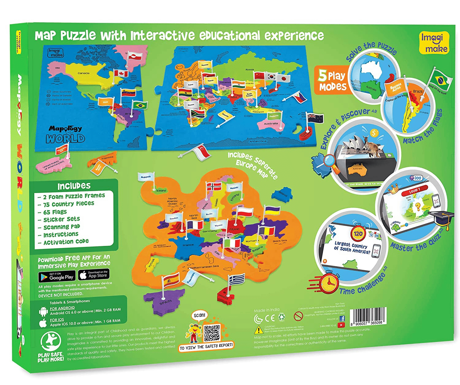 Imagimake Mapology World Augmented Reality AR