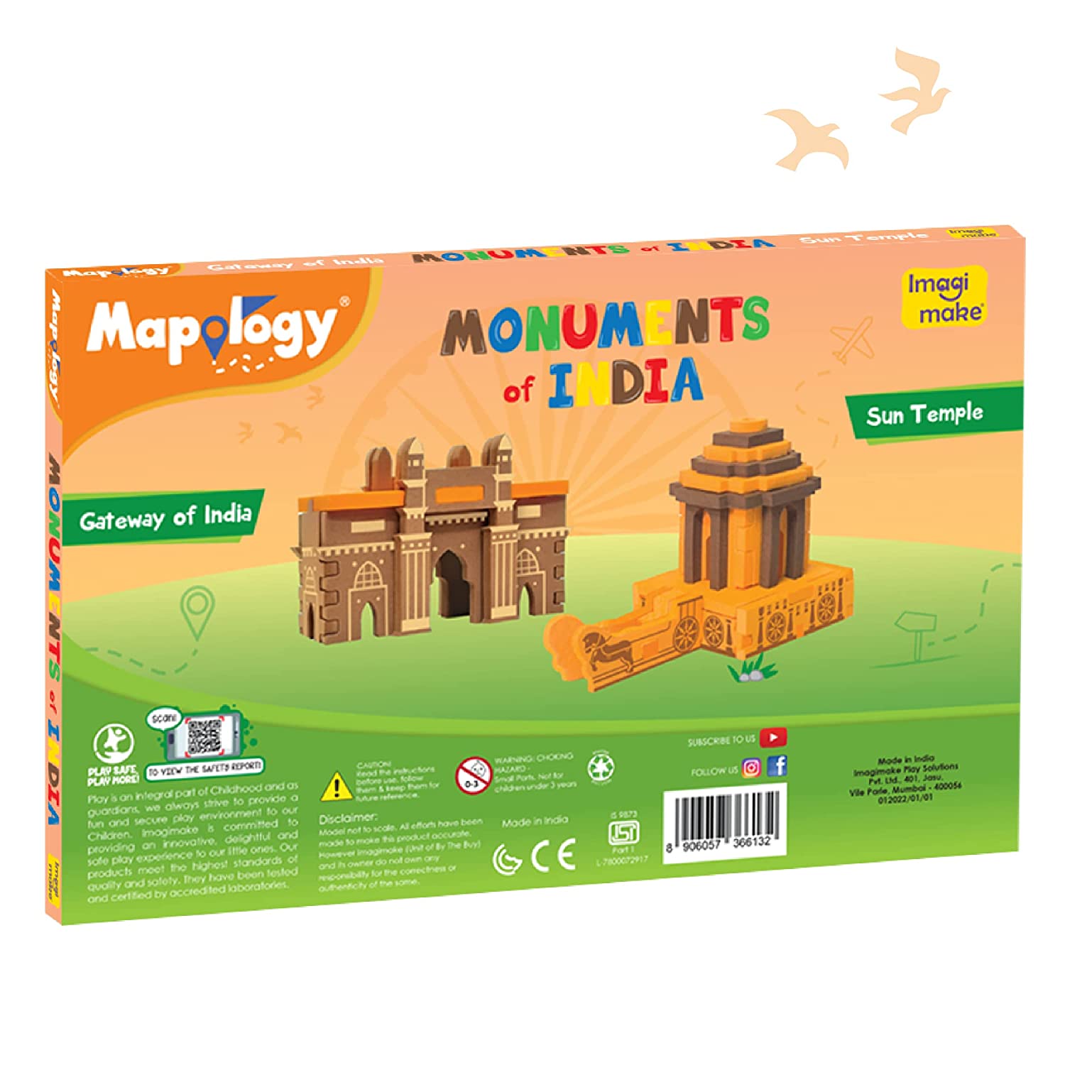 Imagimake Mapology Monuments of India - Sun Temple & Gateway of India
