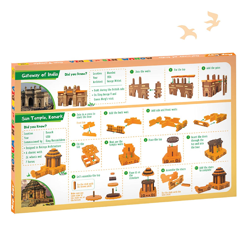 Imagimake Mapology Monuments of India - Sun Temple & Gateway of India