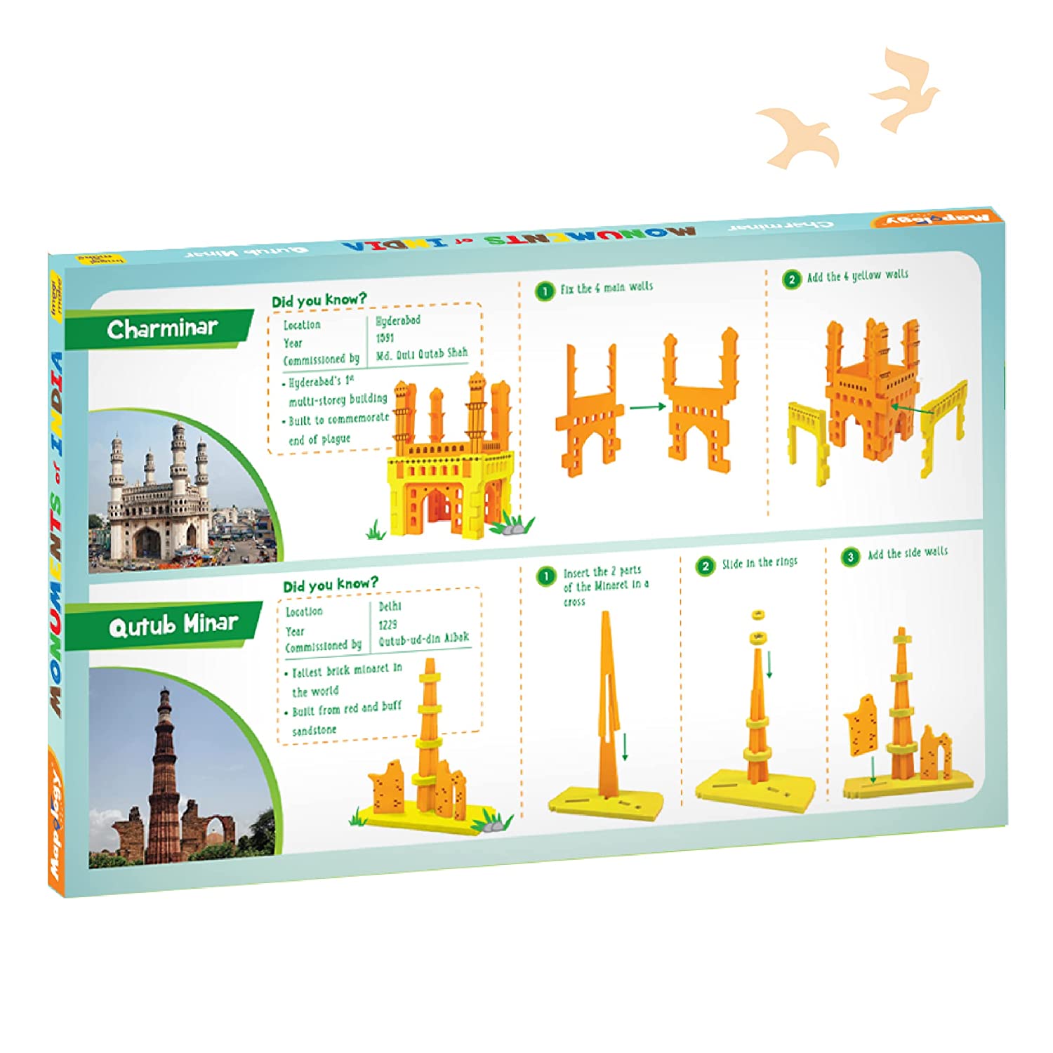 Imagimake Mapology Monuments of India - Charminar & Qutab Minar