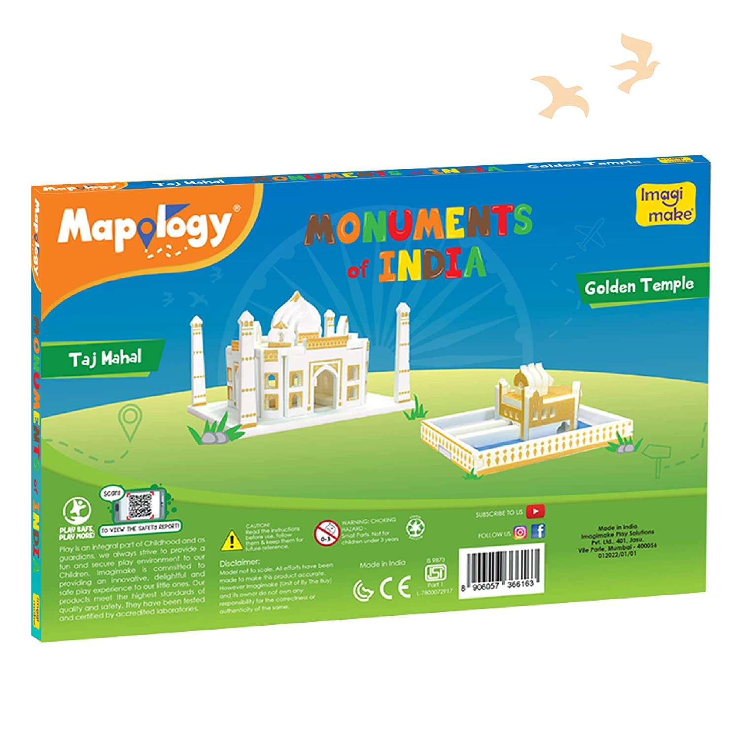 Imagimake Mapology Monuments of India - Taj Mahal & Golden Temple