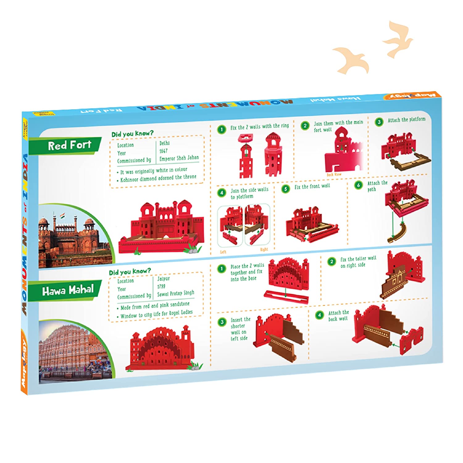 Imagimake Mapology Monuments of India - Red Fort & Hawa Mahal