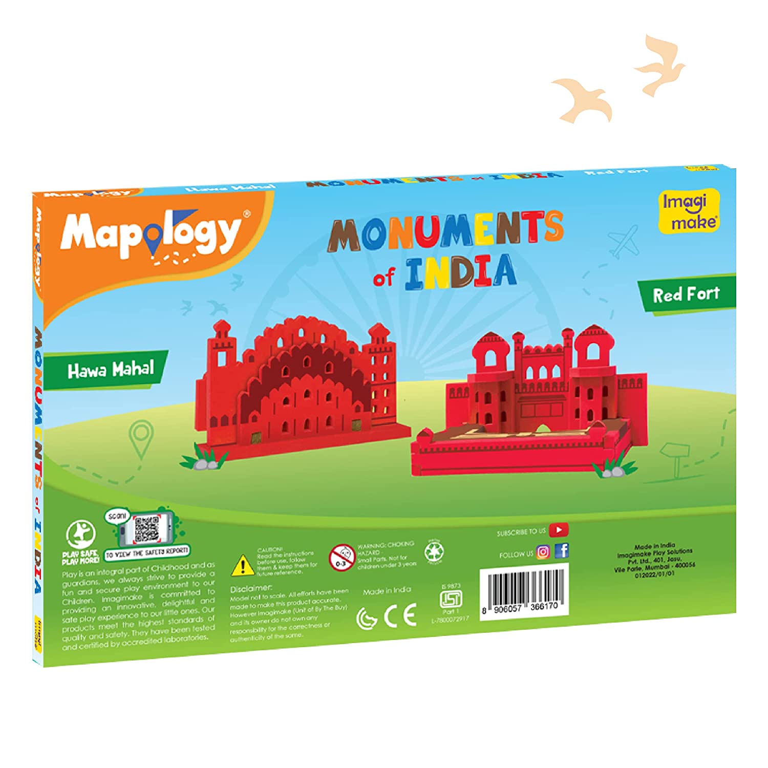 Imagimake Mapology Monuments of India - Red Fort & Hawa Mahal