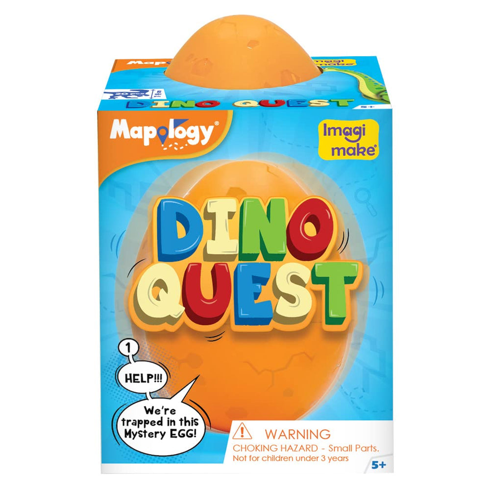 Imagimake Mapology Dino Quest - Brachiosaurus, Pteranodon, Velociraptor