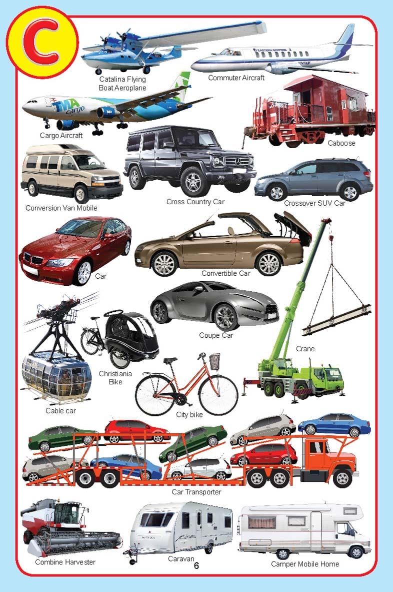 Dreamland Publications -My Jumbo Vehicles Pictionary