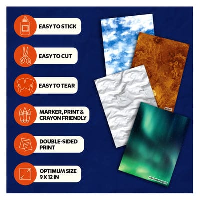 Skillmatics Clever Prints: Outer Space | Construction Paper