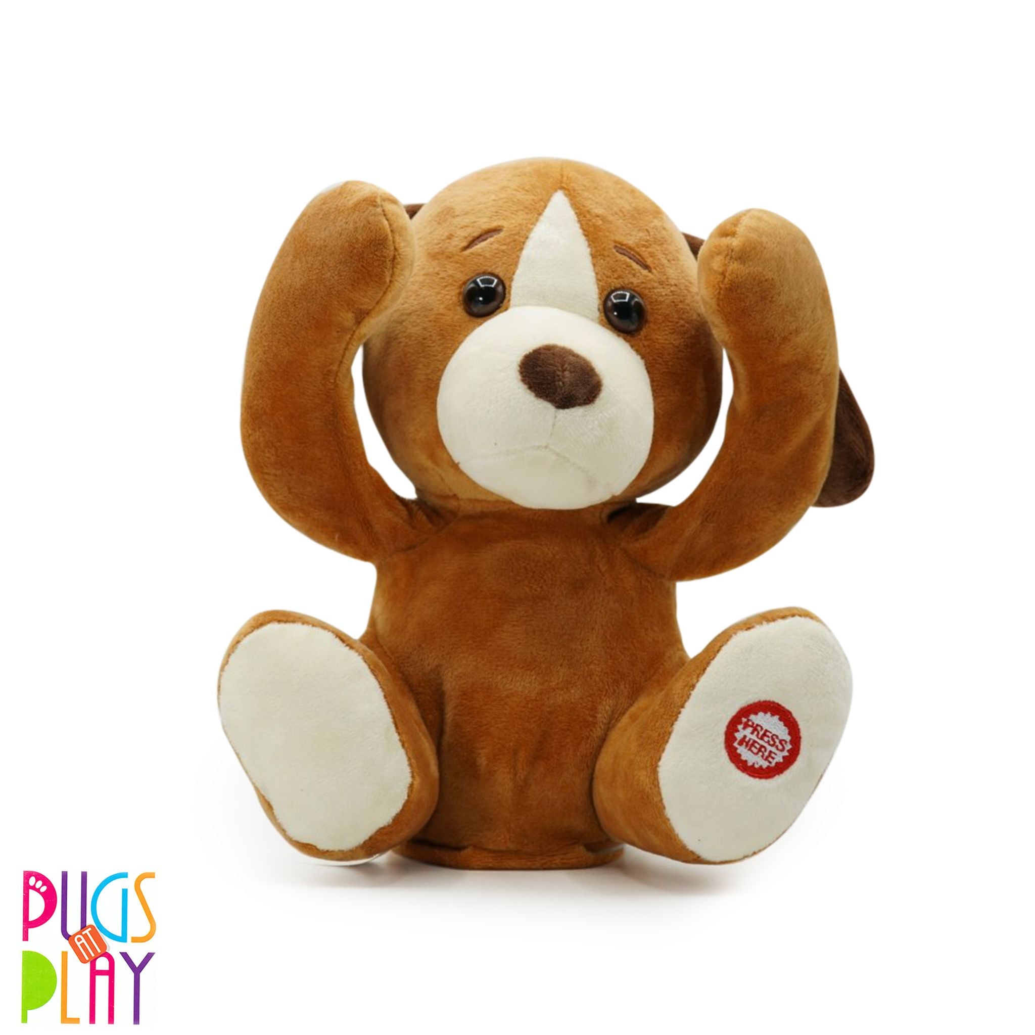 Fuzzbuzz Pugs At Play - Peek-A-Boo Dash Dog
