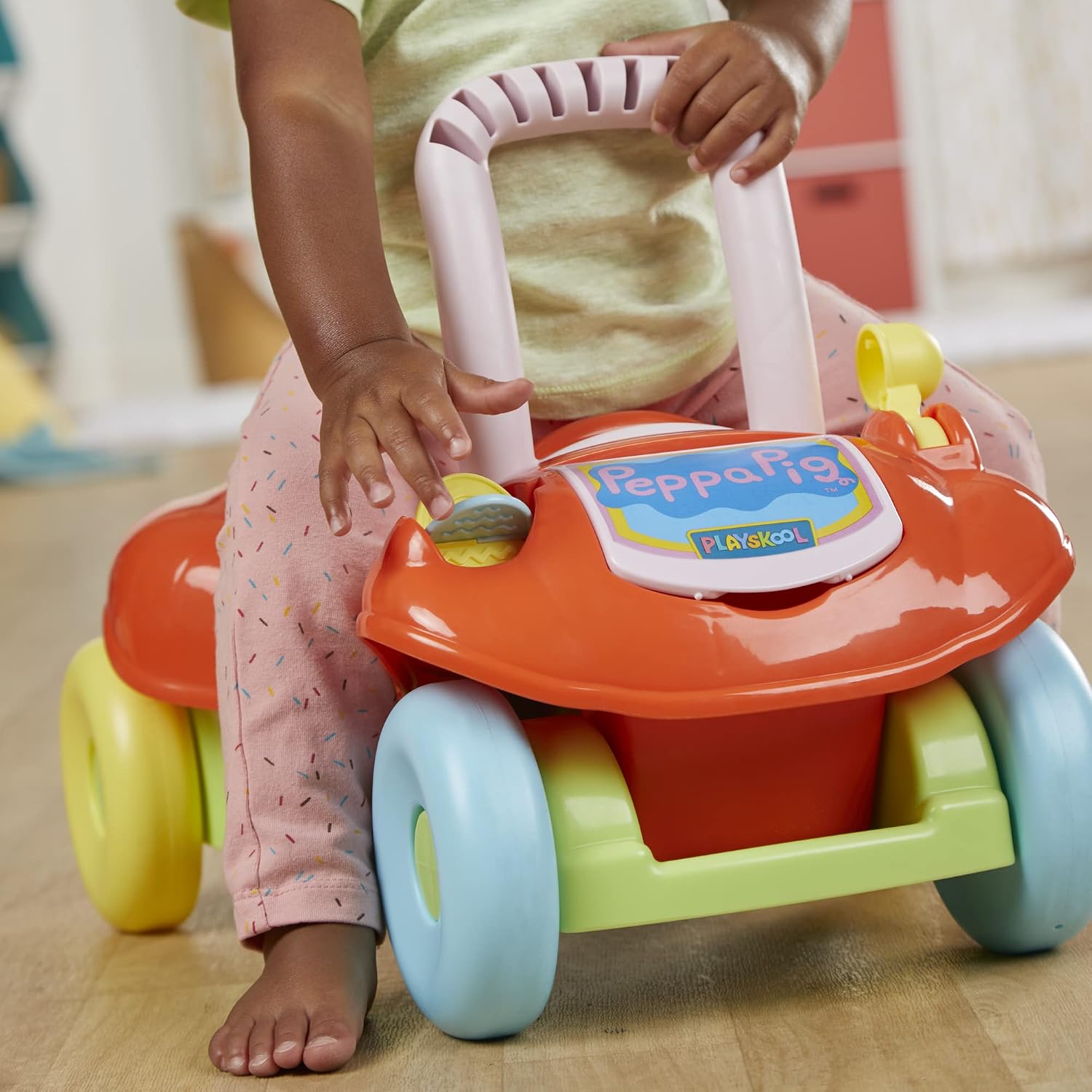 Playskool Step Start Walk 'N Ride Peppa Pig - Active 2-in-1 Ride-On and Walker Toy