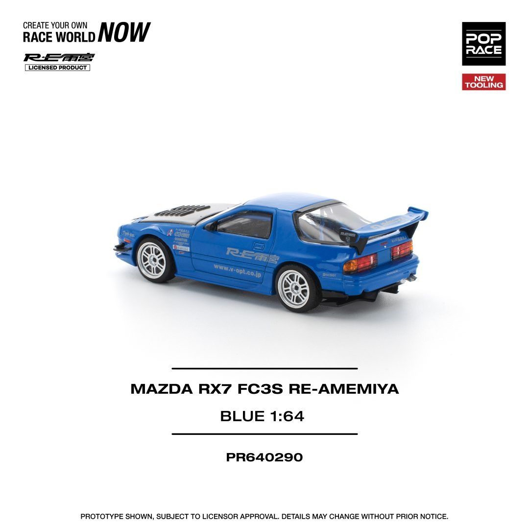 POP RACE Mazda RX7 FC3S Reamemiya Blue - PR640290