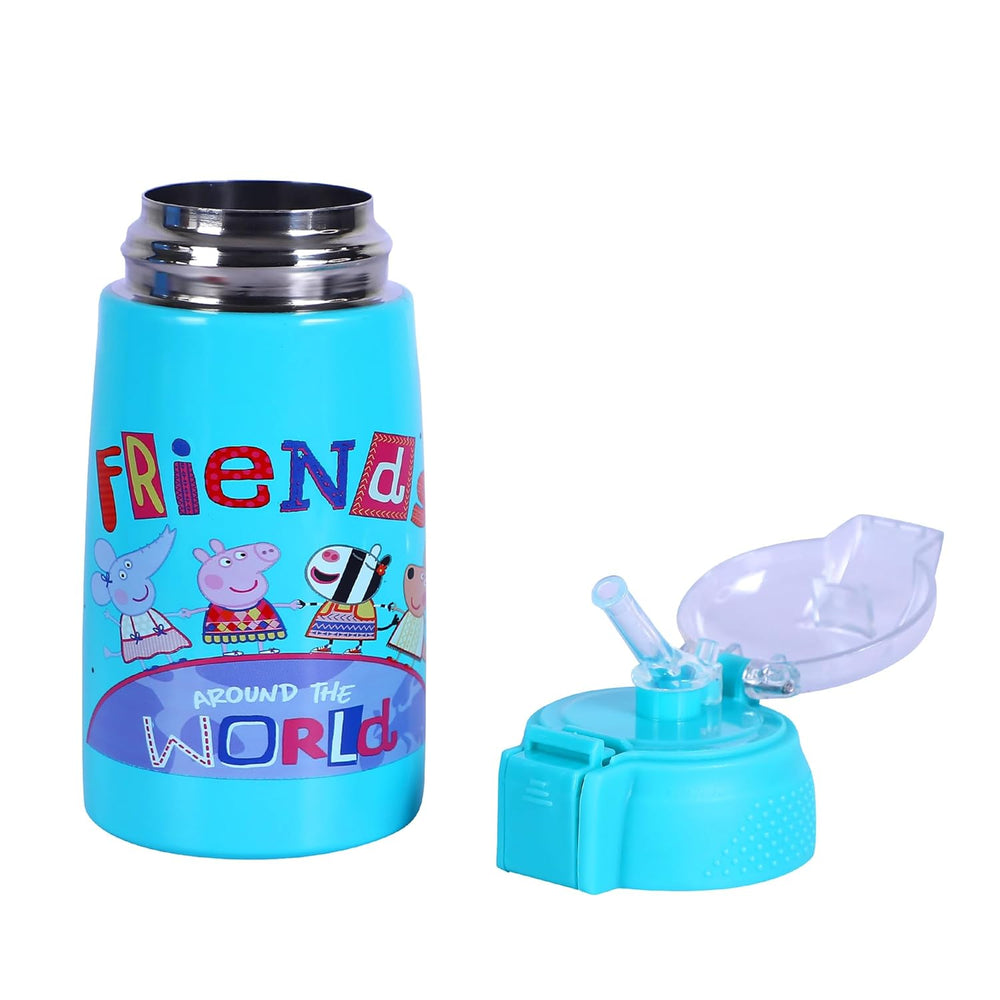 YOUP Stainless Steel Peppa Pig Insulated Double Wall Sipper Bottle Zesty - 300 ml