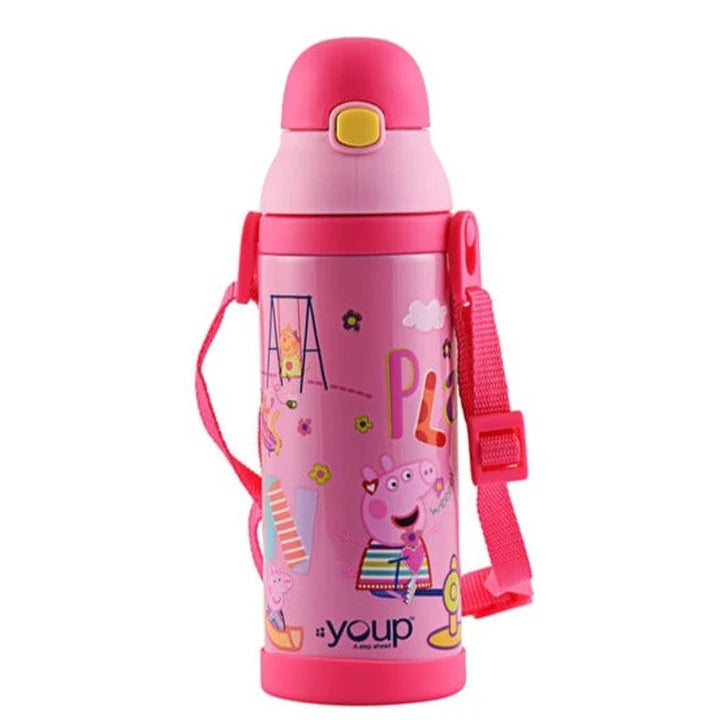Youp Stainless steel insulated  Peppa Pig kids sipper bottle LOGAN - 500 ml