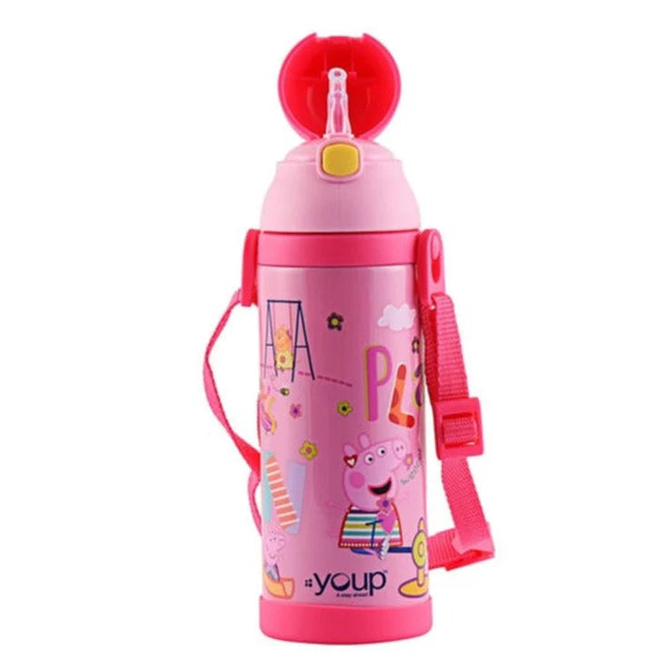 Youp Stainless steel insulated  Peppa Pig kids sipper bottle LOGAN - 500 ml