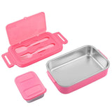 Youp Stainless Steel Pink Color Peppa Pig Kids Lunch Box LUNCH BREAK - 850 ml
