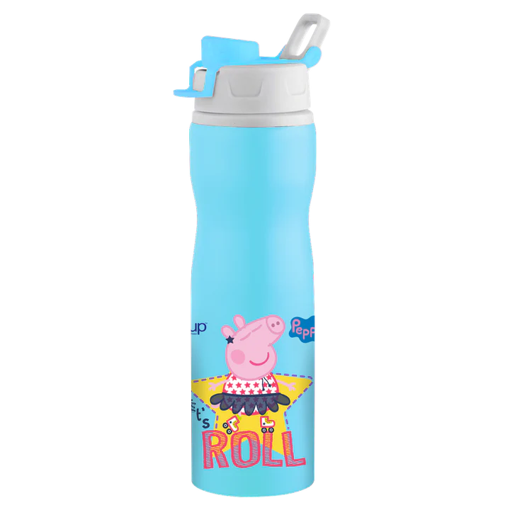 Youp Stainless Steel Blue Color Peppa Pig Kids Water Bottle TUKTUK - 750 ml