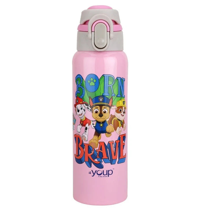 Youp Stainless Steel Paw Patrol Kids Insulated Water Bottle TIKTOK - 600 ml (Pink)