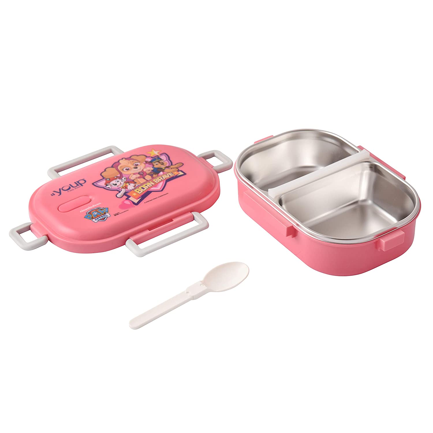 Youp Paw Patrol Crunch Lunch Box with Spoon Pink
