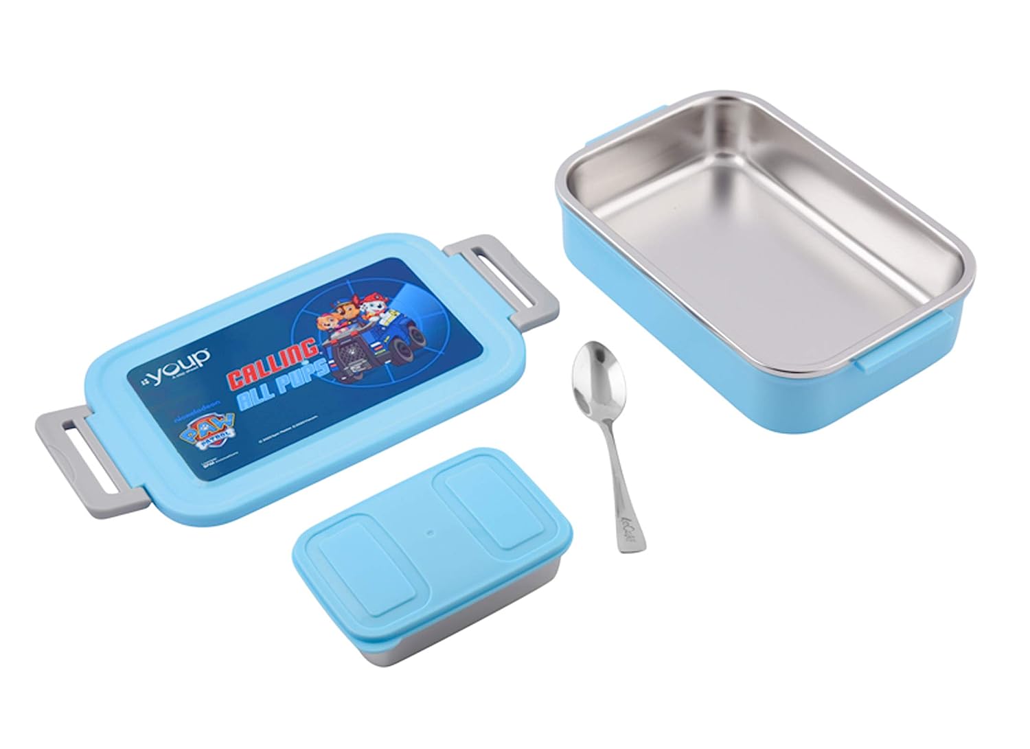 Youp Paw Patrol Tasty Bites Lunch Box with Spoon Blue