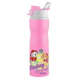 Youp Stainless steel pink color Paw Patrol kids loop cord bottle EXPERT - 750 ml