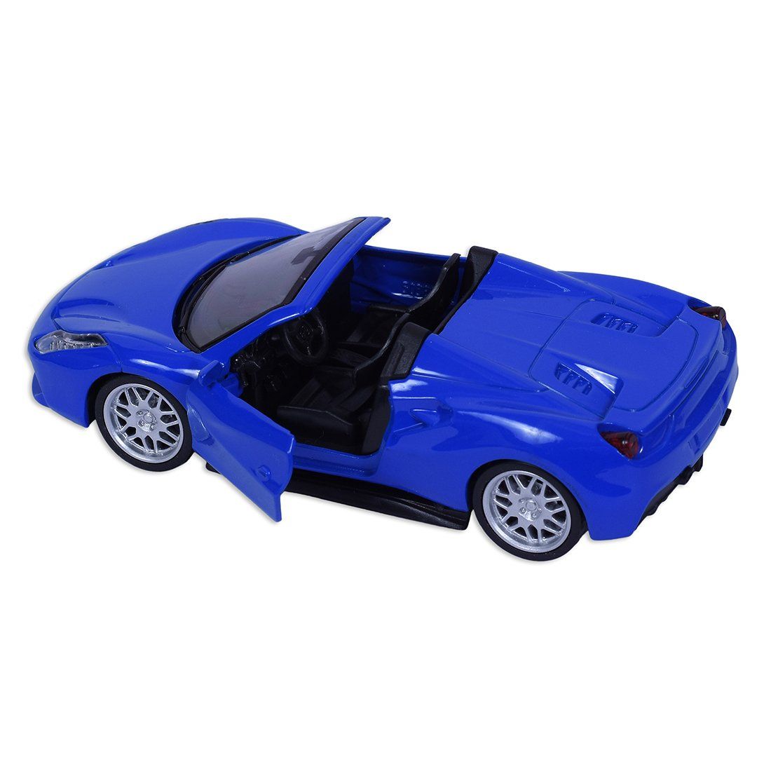 Road Burner Diecast Metal Racers Pull back car Blue