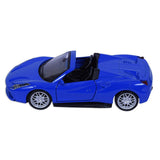 Road Burner Diecast Metal Racers Pull back car Blue