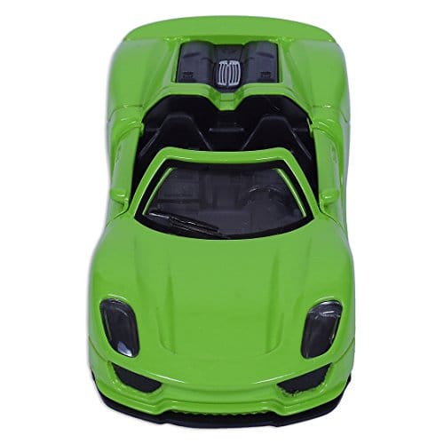Road Burner Diecast Metal Racers Pull back car Green