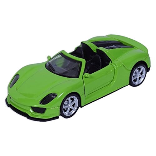 Road Burner Diecast Metal Racers Pull back car Green