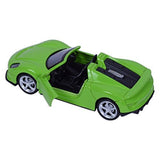 Road Burner Diecast Metal Racers Pull back car Green