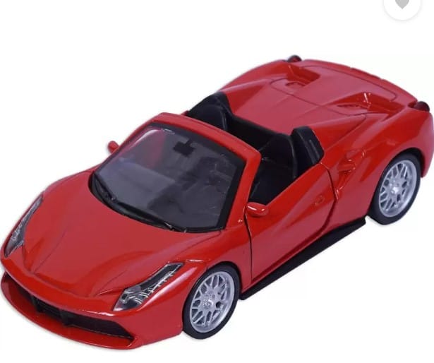 Road Burner Diecast Metal Racers Pull back car Red Type 3