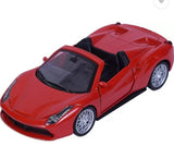 Road Burner Diecast Metal Racers Pull back car Red Type 3