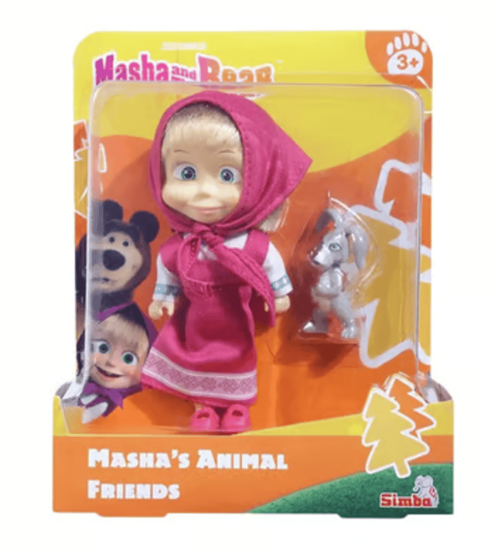 Simba Masha And The Bear Masha's Animal Friends - Masha Doll And Rabbit And Masha and the Bear: A Recipe for Disaster (Story Book)