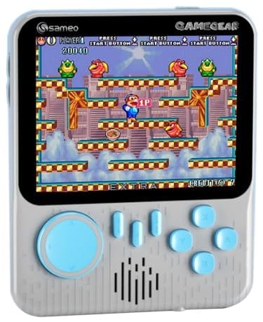 Sameo Gamegear Handheld Video Game Console - 666 Games - Dolphin Grey