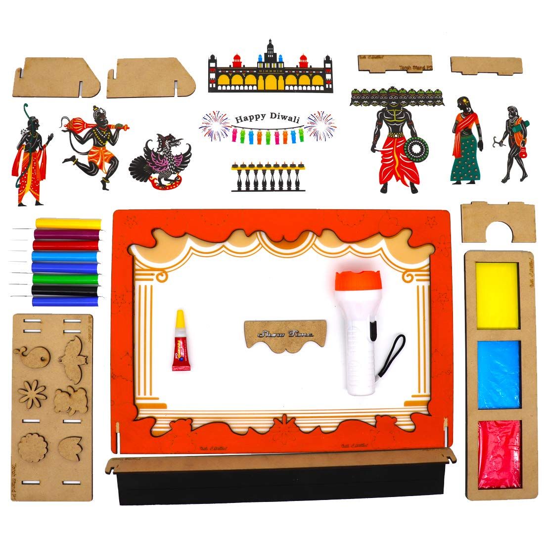 Becre8v Ramayana Shadow Art Theatre Kit