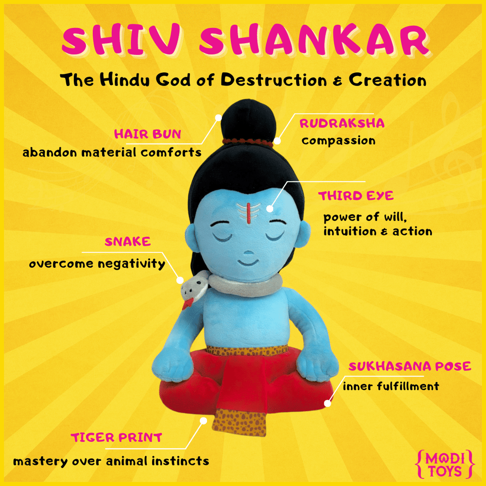 Modi Toys Shiv Shankar Large Plush (non singing)