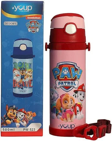 Youp Paw Patrol Insulated Double Wall Sipper Bottle Scooby 500 ml - Pink