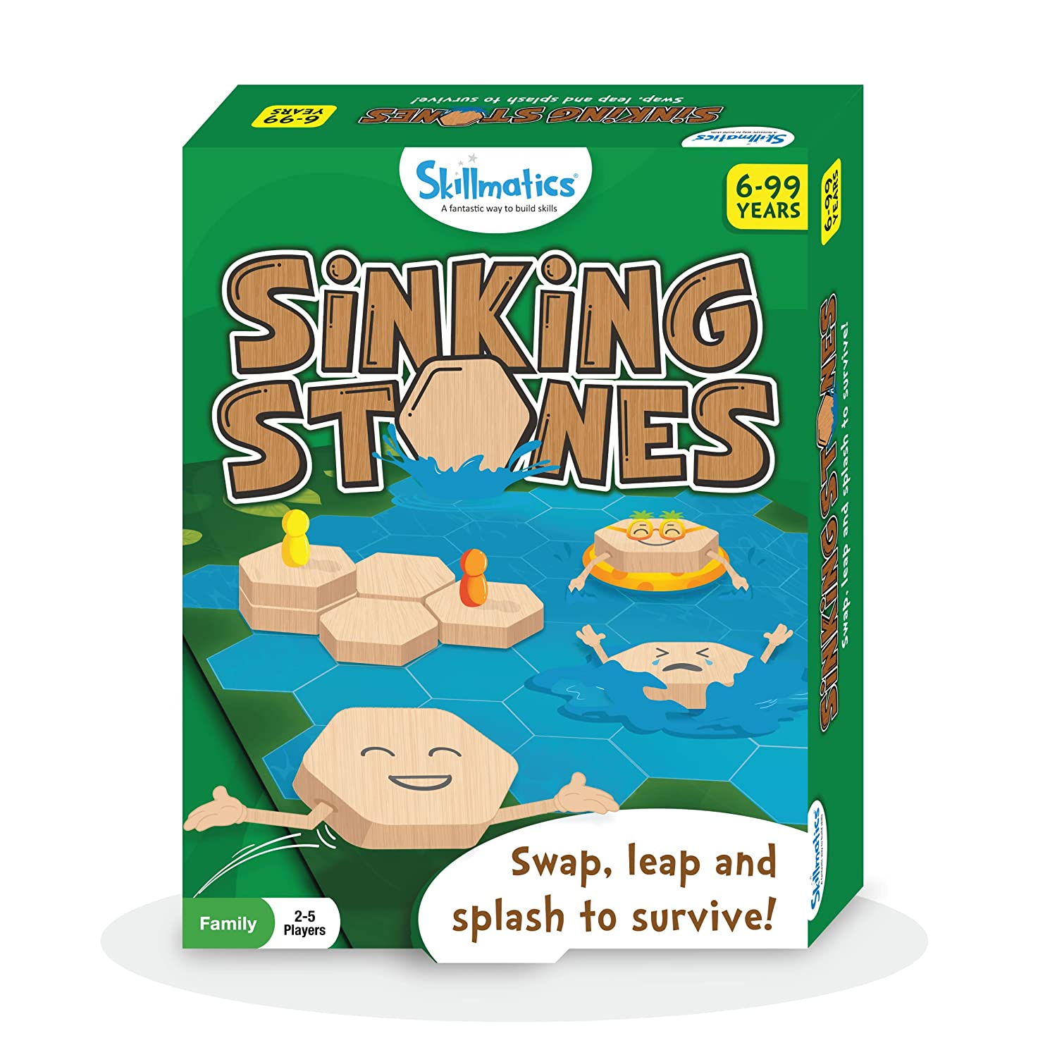 Skillmatics Sinking Stones Strategy Board Game