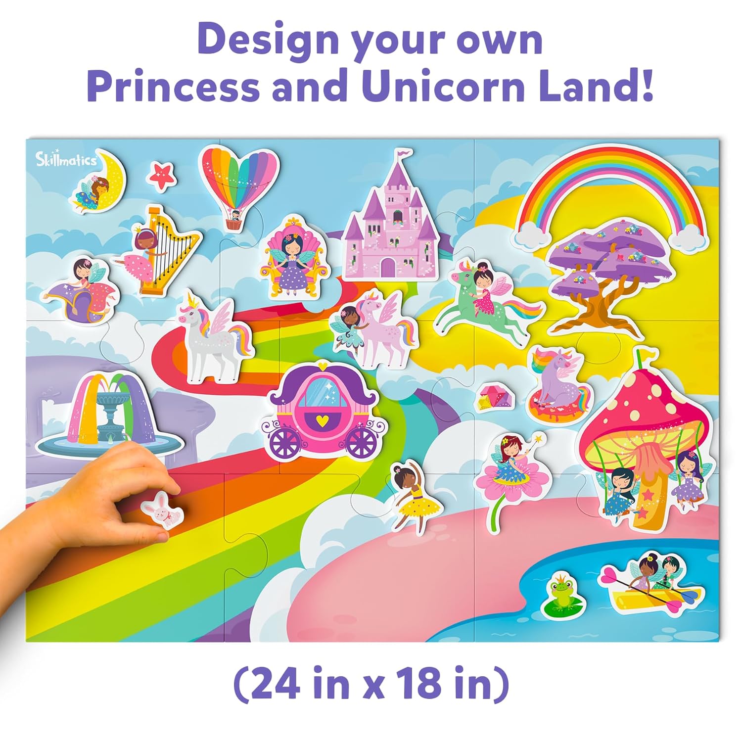 Skillmatics Magnetopia - Design Your Princess & Unicorn Land