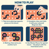 Skillmatics Boxed: A Magnetic Game of Dots & Boxes