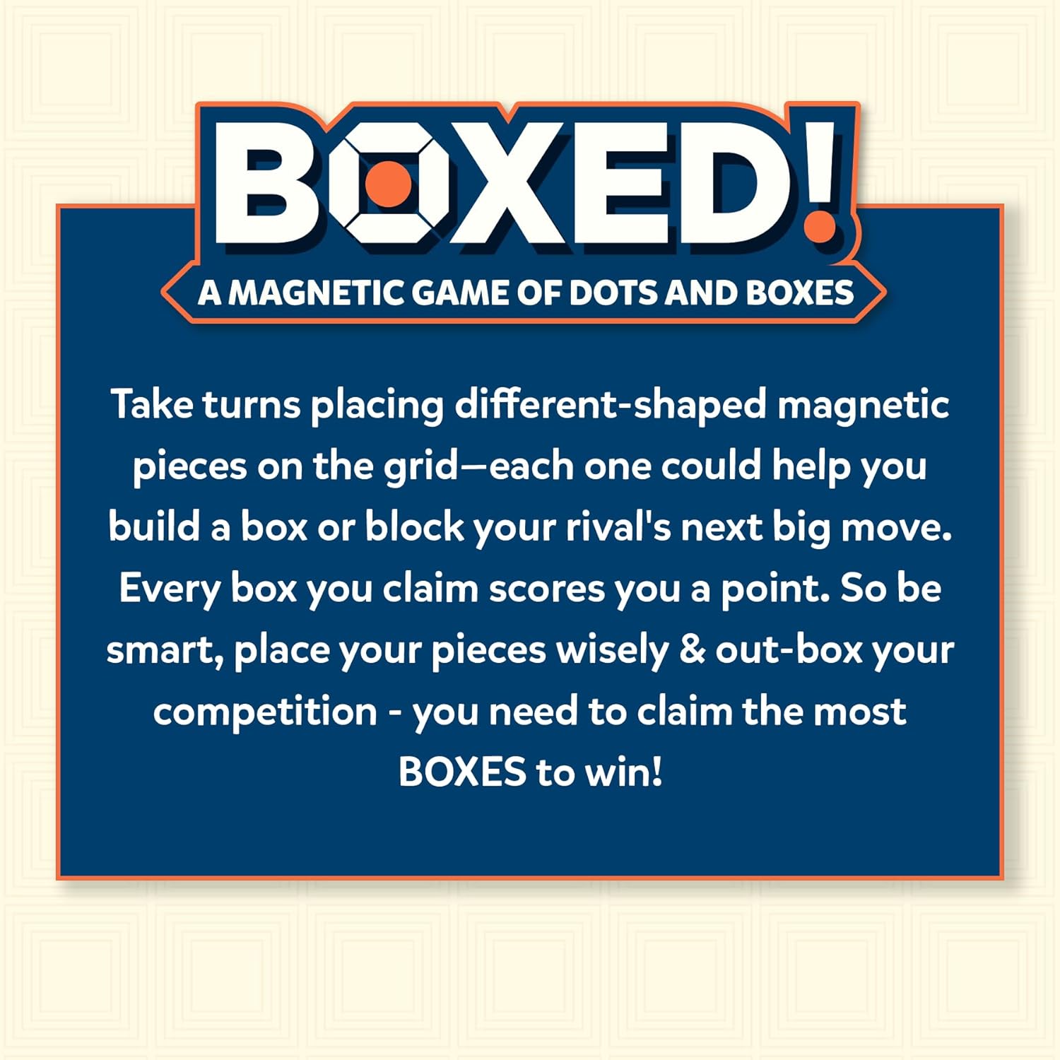 Skillmatics Boxed: A Magnetic Game of Dots & Boxes