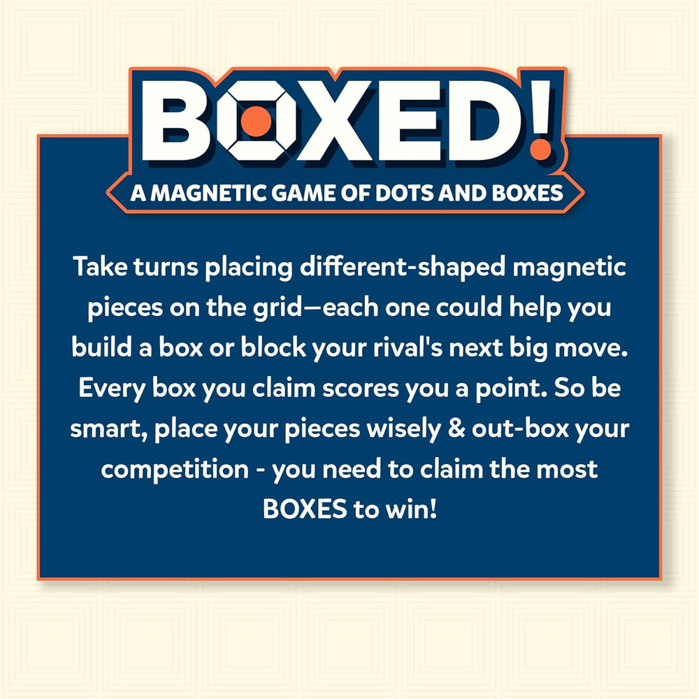 Skillmatics Boxed: A Magnetic Game of Dots & Boxes
