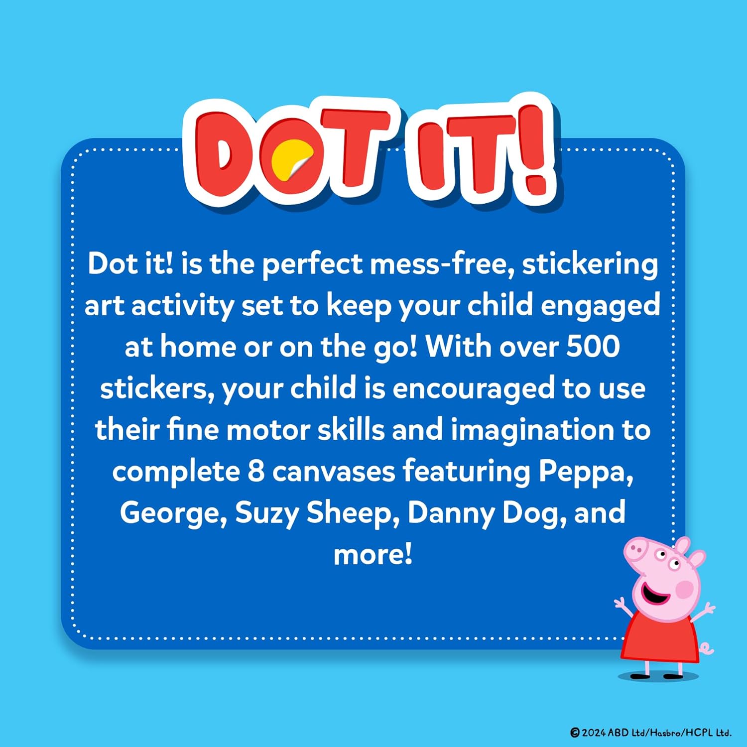 Skillmatics Dot It Sticker Art Activity - Peppa Pig