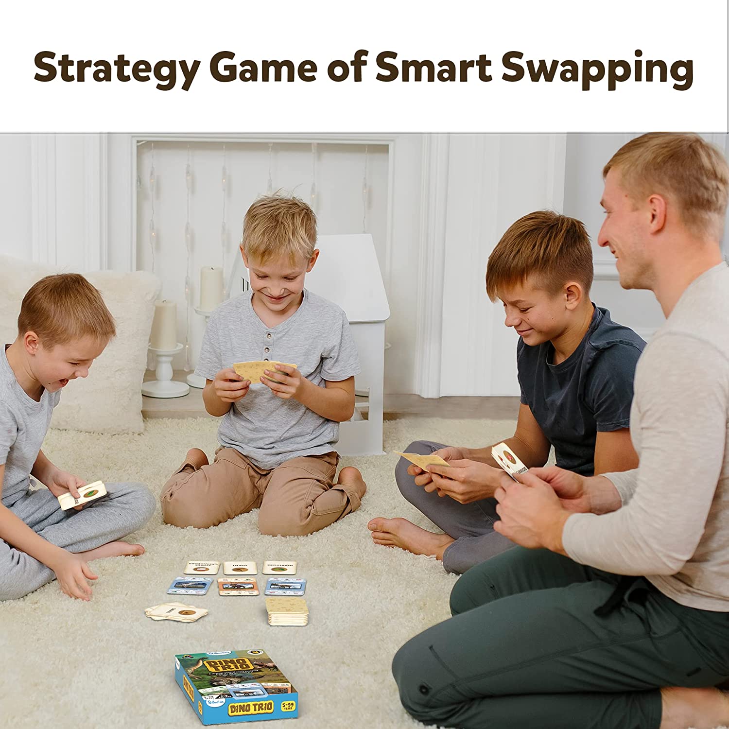 Skillmatics Dino Trio Strategy Card Game