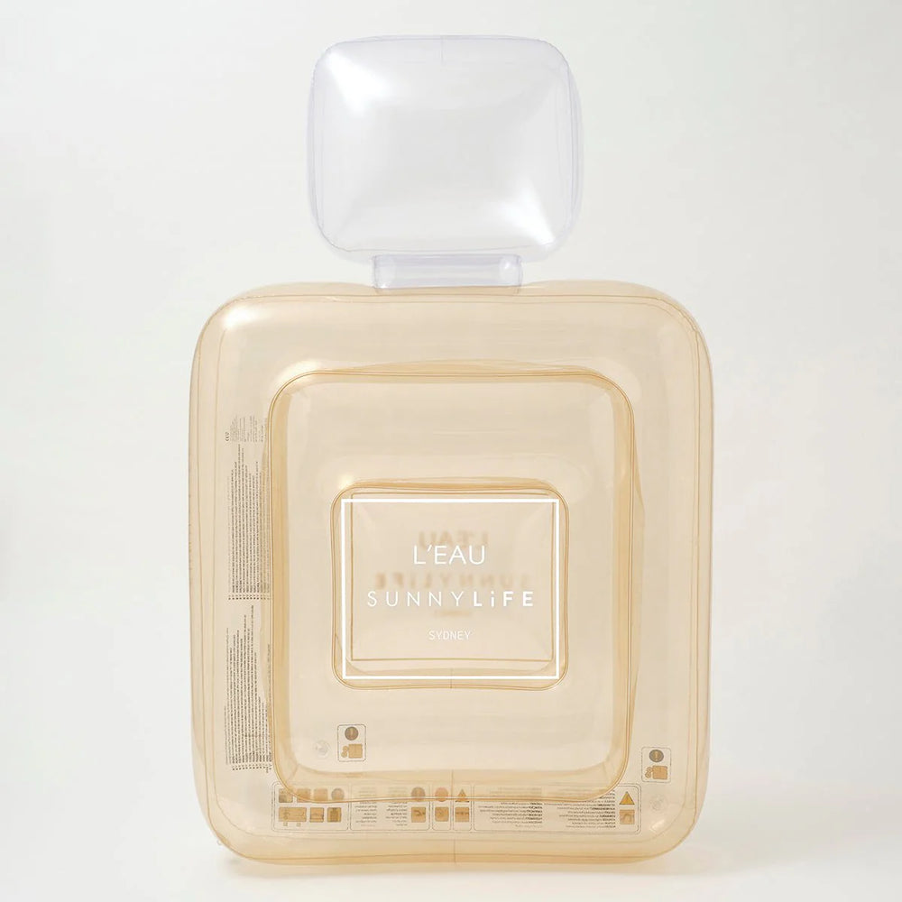 SUNNYLiFE Champagne Color Inflatable Luxe Lie-On Float Parfum